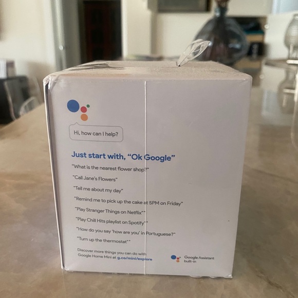 Google Home Mini Smart Speaker with Google Assistant - Chalk (GA00210-US) - Picture 6 of 8